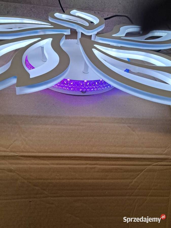 nowa lampa sufitowa LED sterowanie pilotem