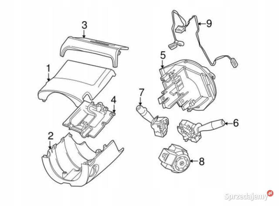 OSŁONA KOLUMNY KIEROWNICZEJ JAGUAR XTYPE 0208 Osłony i zaślepki lubelskie