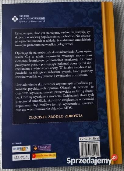 Złota fontanna Kompletny przewodnik urynoterapii Otwock sprzedam