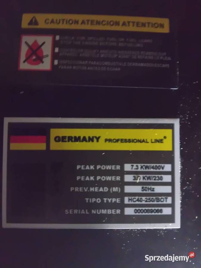 Agregat prądotworczy silnik BrigsStatton3fazowy Sejny sprzedam