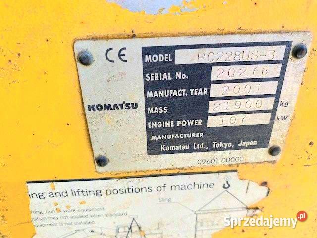 Komatsu koparka gasienicowa Rok produkcji 2001