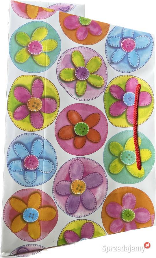 Kolorowa Torebka Prezentowa z Kwiatowym Wzorem Ostrowy nad Okszą