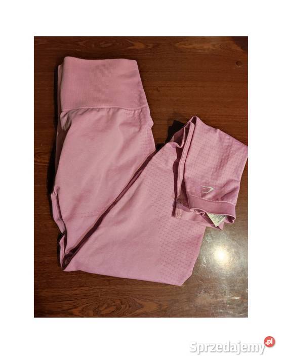 różowe pink profilowane legginsy sportowe Kielce