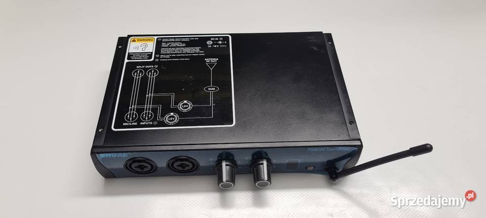 Shure PSM 200 nadajnik odsłuchu mikrofony Konin