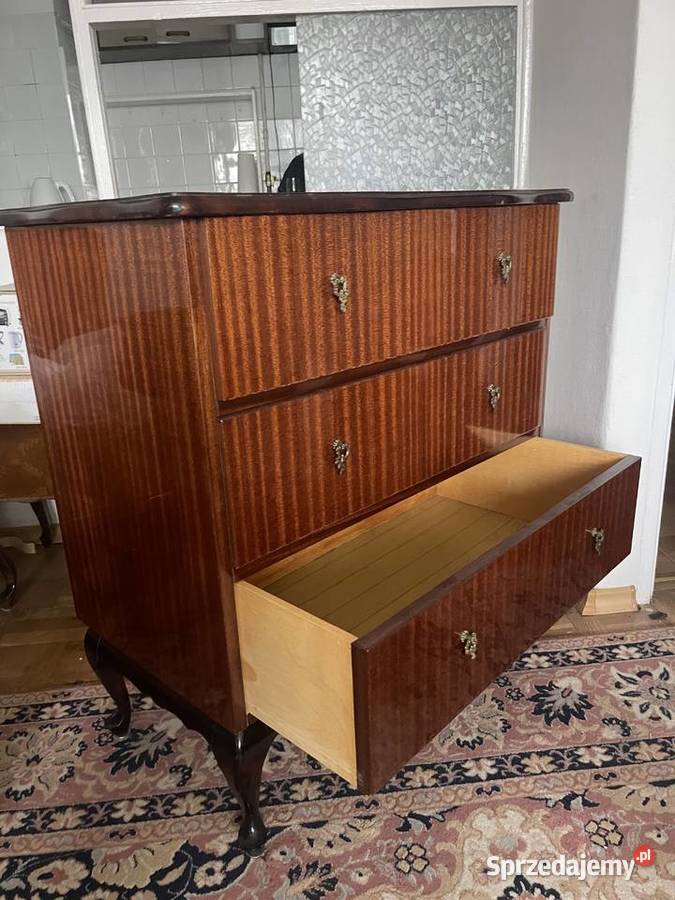 Zestaw komoda kredens drewniane lakierowane Warszawa