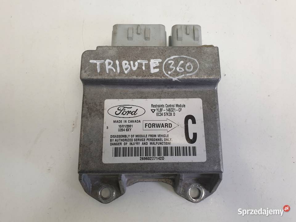 Mazda Tribute MODUŁ PODUSZEK Sensor YL8F14B321CF Rudka