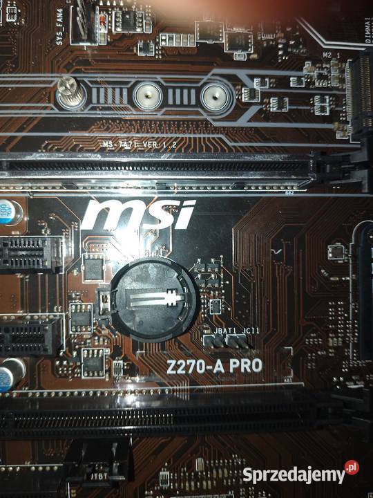 Płyta główna MSI Z270A PRO chyba uszkodzona Podzespoły bazowe Toruń sprzedam
