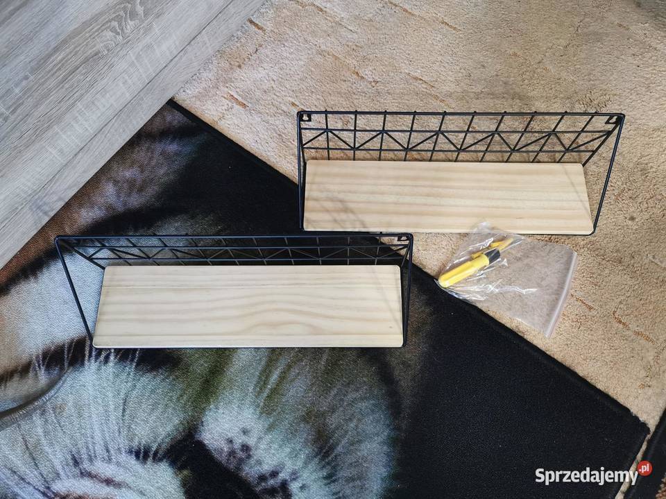 Półki ścienne 2 sztuki zestaw na ścianę Śrem