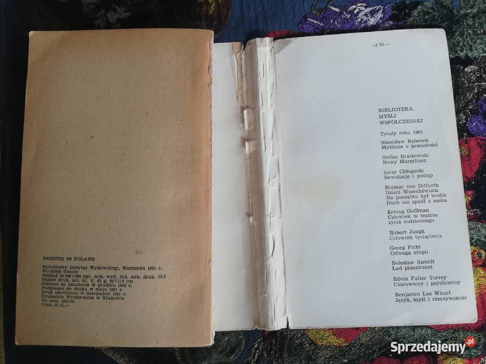 Dzieci Wszechświata Hoimar von Ditfurth Rok wydania 1981 Kraków sprzedam