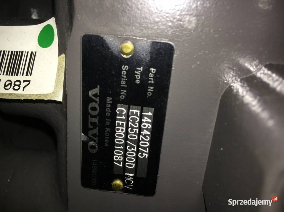 ROZDZIELACZ HYDRAULICZNY 14642075 VOLVO EC 300D Tarnów sprzedam