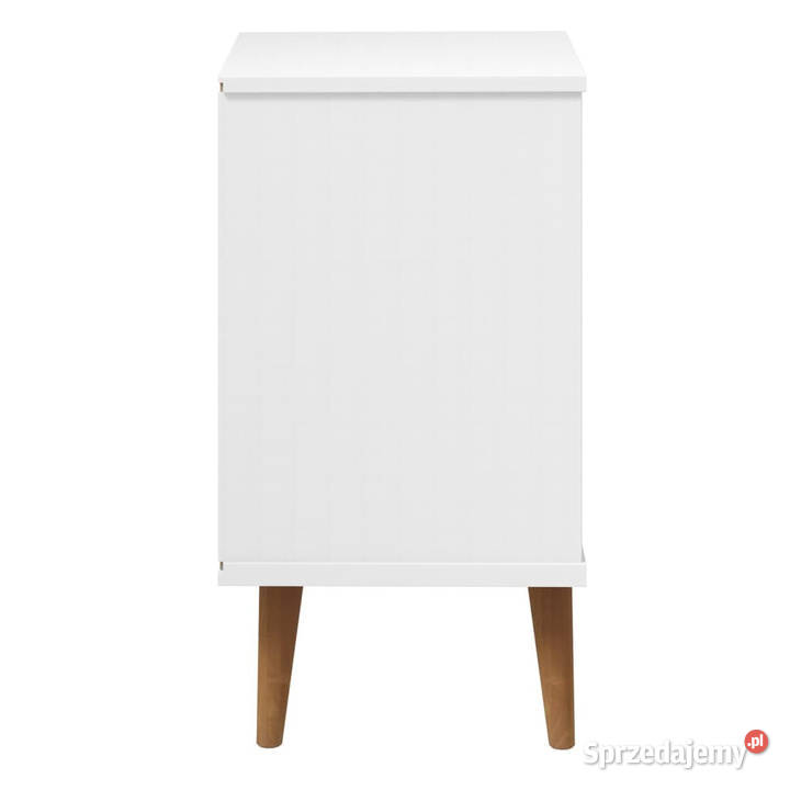 Szafka nocna MOLDE biała 40x35x65 lite drewno Nocne Warszawa