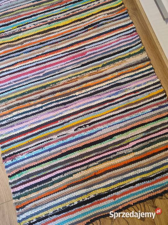 Nowy bawelniany chodnik rękodzieło 185x74 0.74m Suwałki