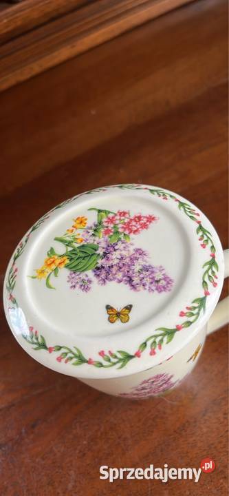 Kubek Duo I motylami Z sitkiem i z pokrywką Bzy Gdańsk