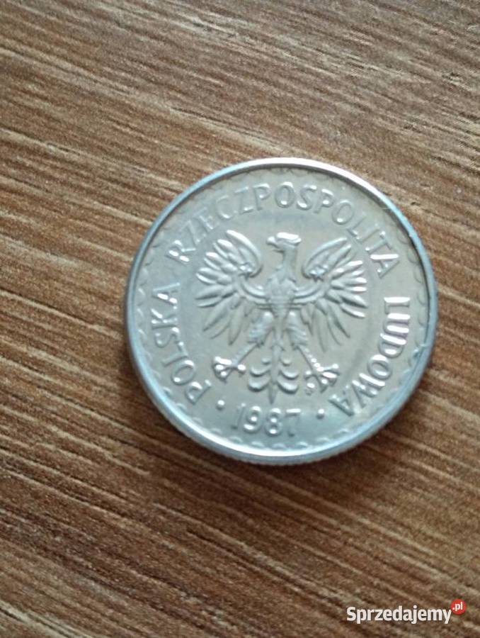Sprzedam 1 zl 1987 r nierowne ranty Numizmatyka Chełm