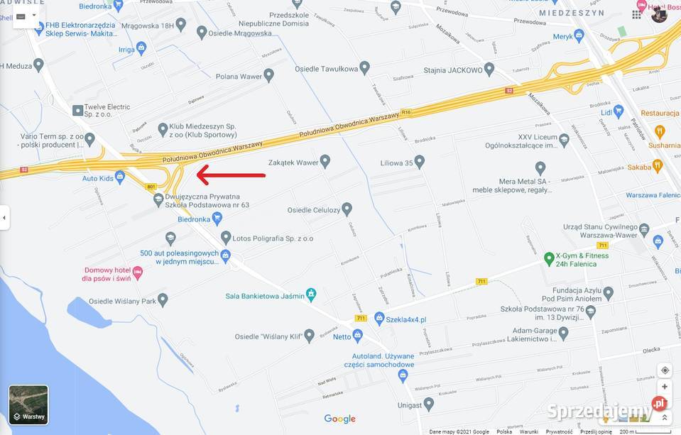 WYNAJEM reklama billboard 2800m2 Wawer Płd Wynajem Warszawa