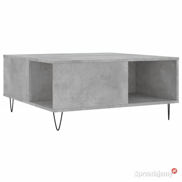 Stolik kawowy szarość betonu 80x80x365 WM830784 mazowieckie Warszawa