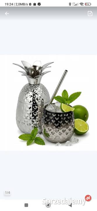 Kubek ze stali nierdzewnej ananas Warszawa