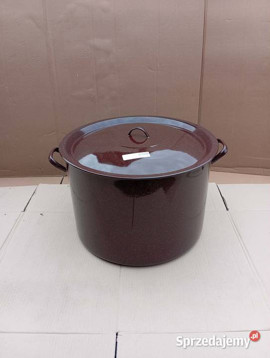 GARNEK EMALIOWANY 45 OLKUSZ NOWY brązowy sprzedam