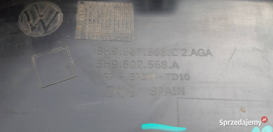 VW GOLF VIII KOMBI DOKŁADKA ZDERZAKA TYŁ SPOILER Bieleń