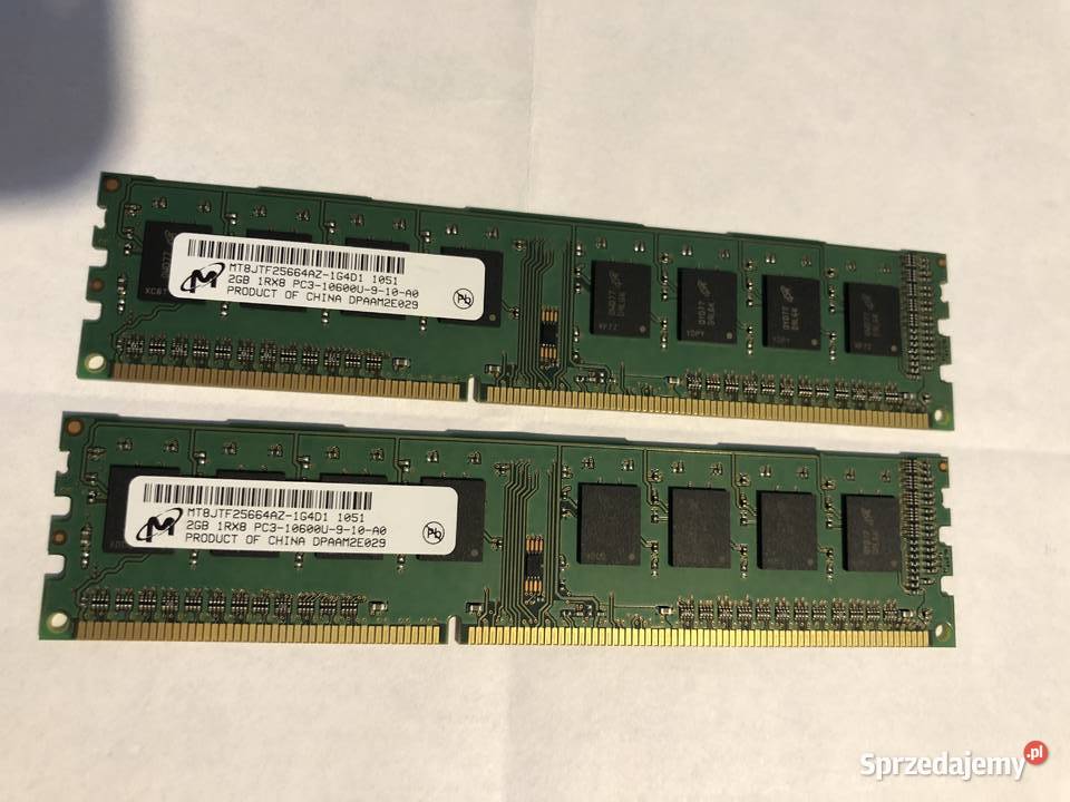 Pamięć Micron Technology 2 x 2GB DDR 3 PC3 Tychy
