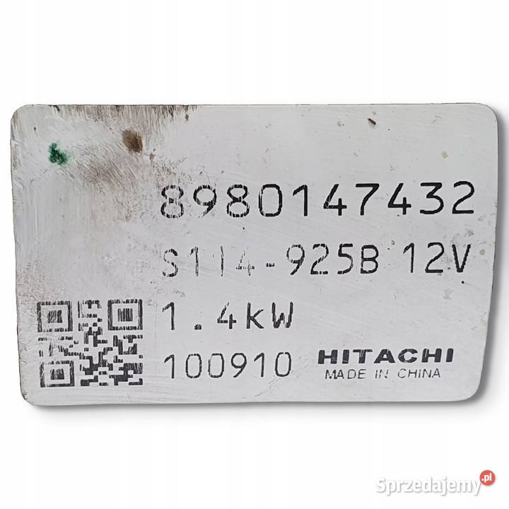 ROZRUSZNIK Opel Astra J 17 CDTI 8980147432 Chełm