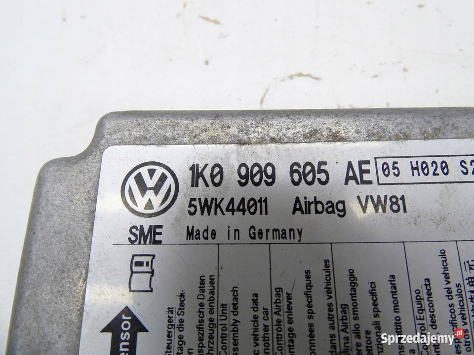 MODUŁ SENSOR PODUSZEK 1K0909605AE VW SCIROCCO małopolskie