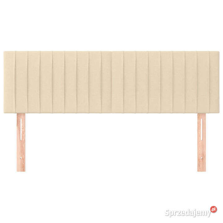 Zagłówki do łóżka 2 kremowe 72x5x7888 tkanina Warszawa sprzedam