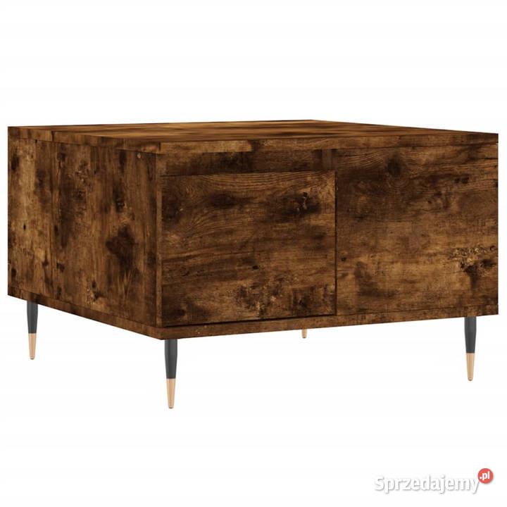 Stolik kawowy przydymiony dąb 55x55x365 WM830753 Warszawa