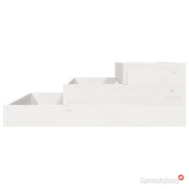 Donica biała 78x78x27 lite drewno sosnowe Warszawa