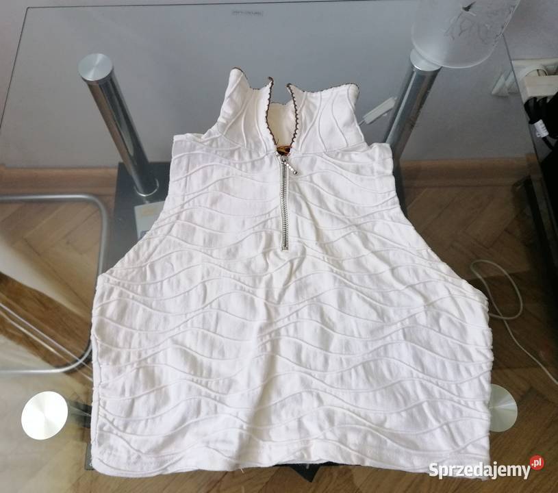 DAMSKI KRÓTKI TOP ECRU R38 łódzkie Łódź sprzedam