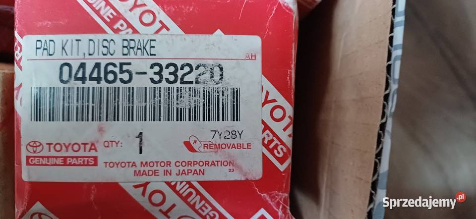 Klocki hamulcowe przednie Toyota Camry 19912001 Lublin