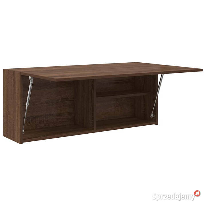 Wisząca szafka łazienkowa brązowy dąb 100x25x40