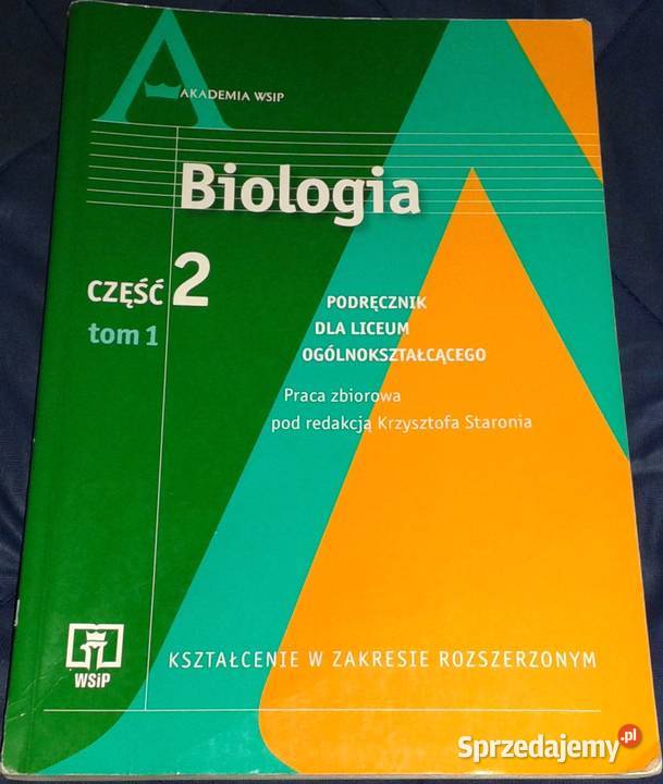 Biologia Cz 2 Podręcznik Tom 1 K Starońi inni Chełm