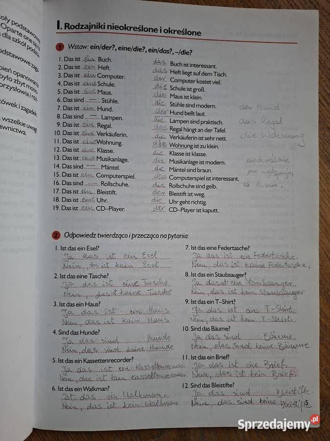 Sprawdziany 46 język niemiecki uczniów szk podst