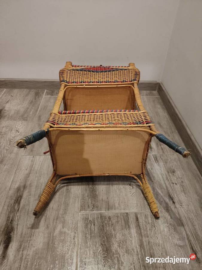 Dwie skrzynie kufry wiklinowe lata 60 te XX w 33cm Pozostałe Głuchołazy