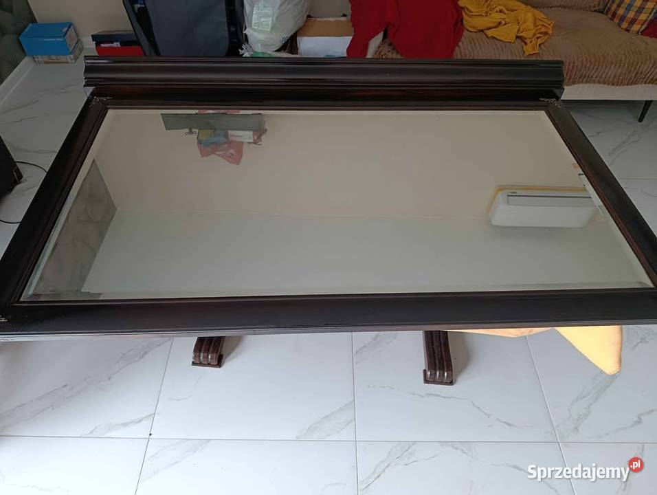 Lustro w drewnianej ramie Vintage Oleśnica