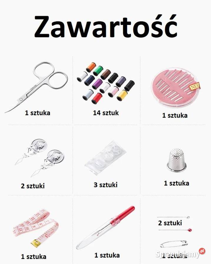 Poręczny zestaw do szycia Mały Organizer Igły Płock