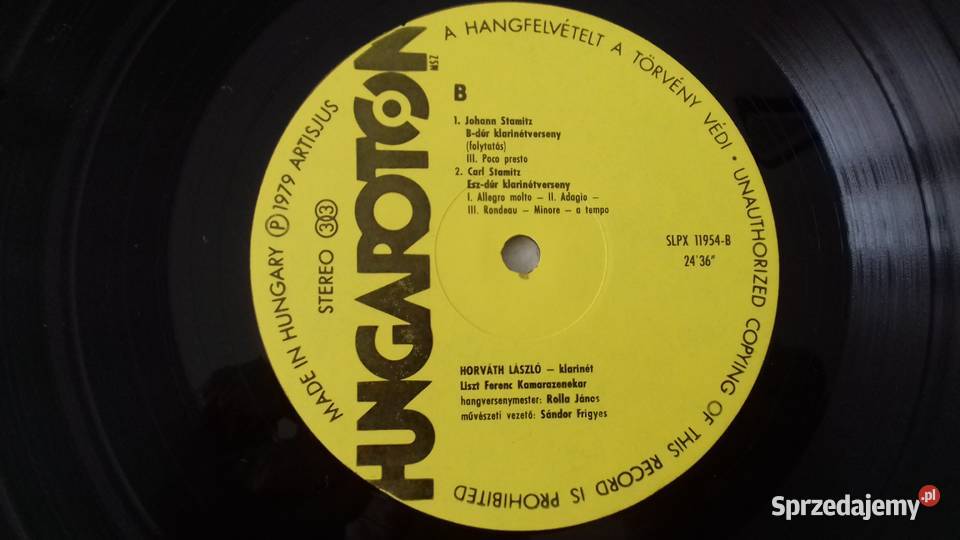 Winyl Clarinet Concertos sprzedam klasyczna Kraków