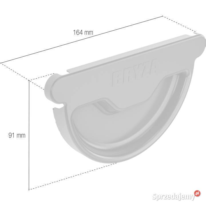 Bryza stal denko uniwersalne rynny 125 mm czarny Białystok