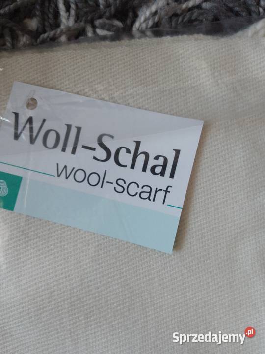Szal szalik damski kremowy Chrzanów