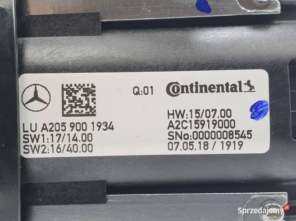 PANEL MERCEDES C W205 4MATIC A2059001934 Pozostałe sprzedam