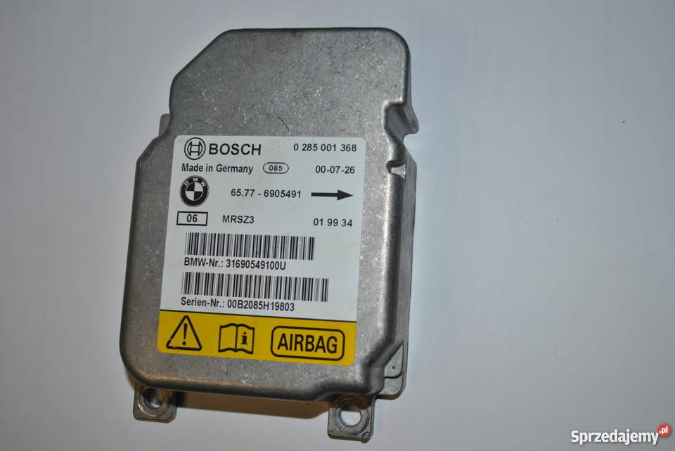 Modył poduszek sterownik airbag BMW E46 E39 E38 Poręba