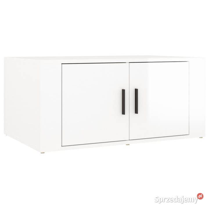 Stolik kawowy biały o wysokim połysku 80x50x36 mazowieckie sprzedam