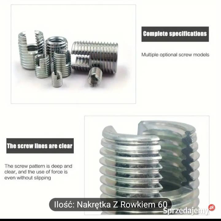 Tulejki do naprawy gwintu Wsola