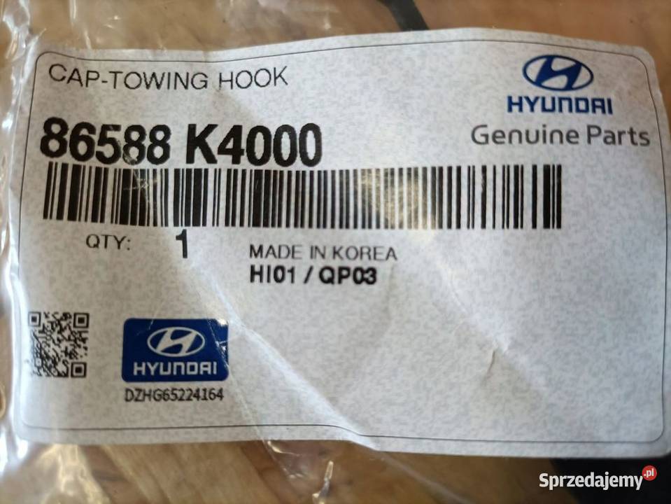 HYUNDAI KONA ELECTRIC 19 ZAŚLEPKA HAKA PRZÓD Atrapy wielkopolskie