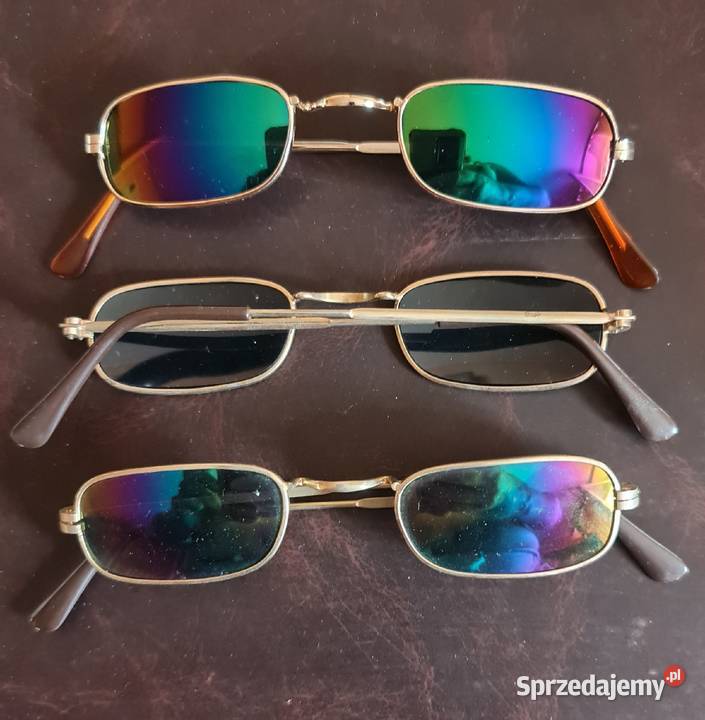 Vintage Okulary przeciw słoneczne 80 lata XX śląskie Katowice