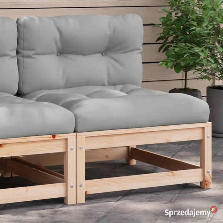 Ogrodowa sofa bez podłokietników z poduszkami sprzedam