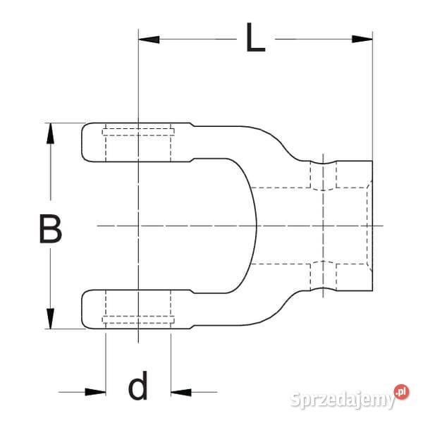 Widłak z piastą na kołek sprężysty 30 mm Kamionna