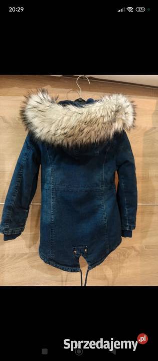 Ciepła parka dziewczynki r 128