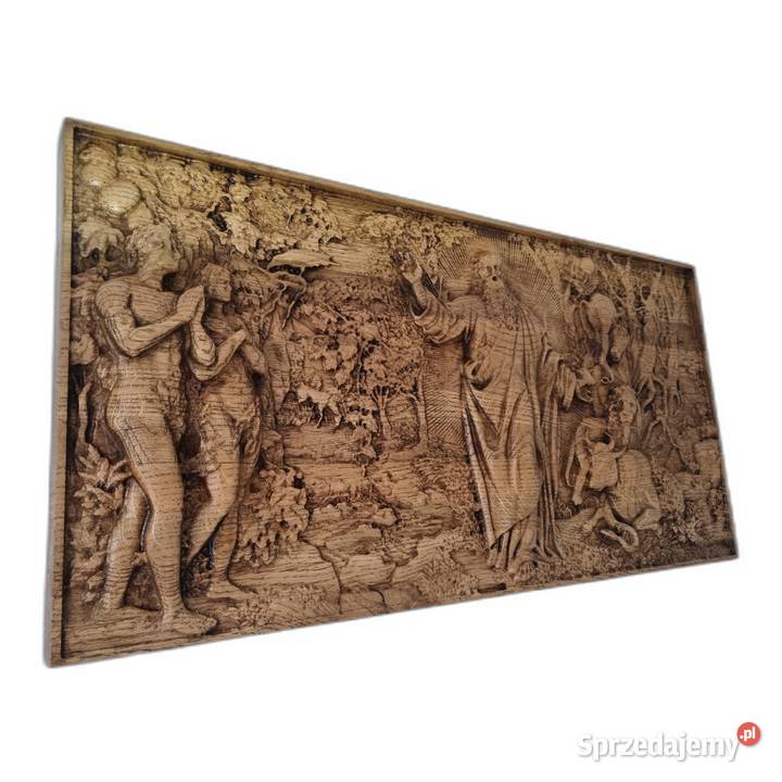 Stworzenie Świata Nietypowy Obraz z Drewna Malechowo